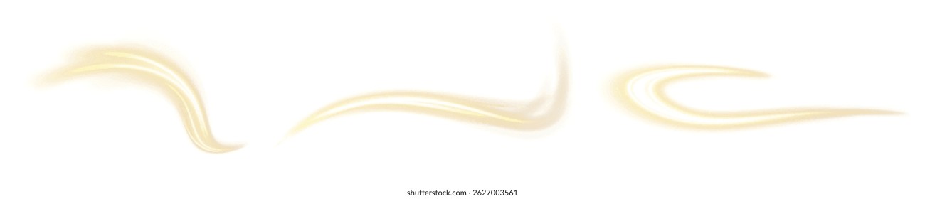 Shine magic gold swirl with flare sparkles.Gold waves