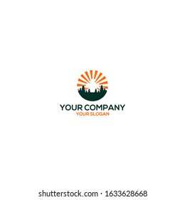 Shine Medical Tree Logo Design Vector