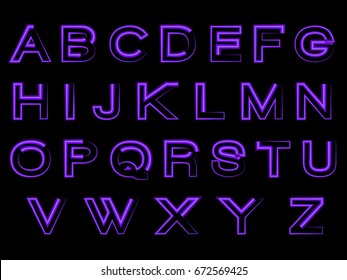 shine modern alphabet