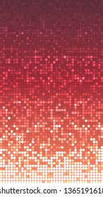 Shine mosaic background. Mosaic with light reflections. Colorful gradient. Square pixel mosaic vector. 