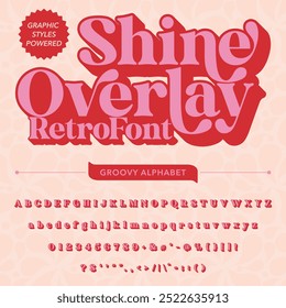 Shine Overlay Retro Vintage Display bold Font alphabet