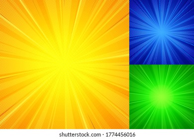 Shine Ray Halftone Background, Vector EPS 10