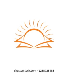 shine of science book symbol vector