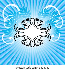 shine shield blue - vector -