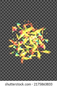 Shine Shimmer Background Transparent Vector. Flare Energy Texture. Blur Gradient Card. Yellow Starburst. Element Graphic Wallpaper.