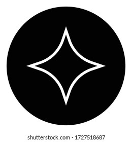 Shine simple icon. Flat desing