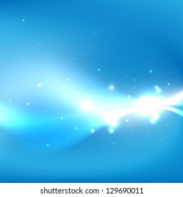 Shine in the space. With place for text