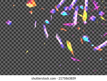 Shine Spark Hintergrund Transparenter Vektorgrafik. Confetti Solar-Tapete. Blauer Rays Textur. Gelb lebendig. Element Night Illustration.