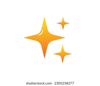 Shine sparkle effect icon illustration