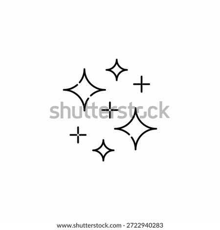 shine sparkle effect icon sign vector