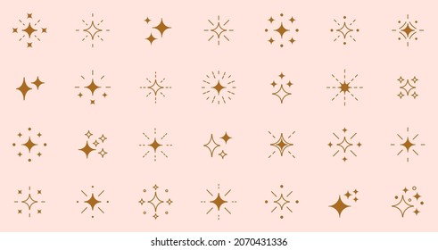 Shine Sparkle Icon. Vector Blink Star For Logo, Sparkle Clipart