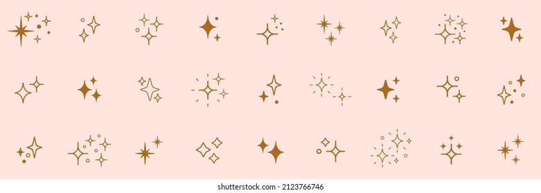 Shine sparkle icon. Vector blink star for logo, sparkle clipart