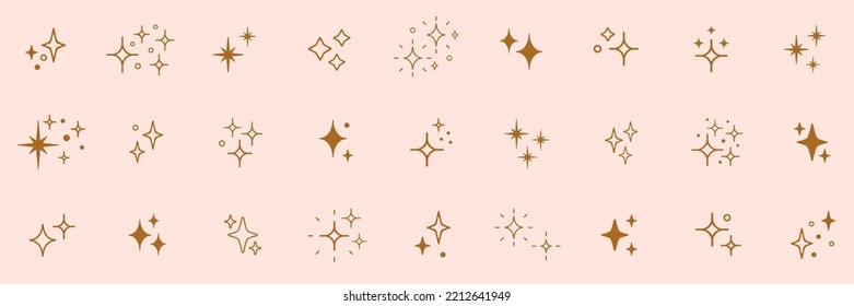 Shine sparkle icon. Vector blink star for logo, sparkle clipart