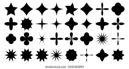 Shine sparkle icon. Vector blink star for logo, sparkle clipart