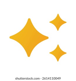 Shine or sparkle vector. Sparkling star in black color on white background. Sparkle star icons. Shine icon