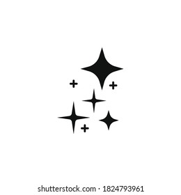 Shine, sparkles icon for your website, logo, app, UI, product print. Shine concept flat Silhouette vector illustration icon
