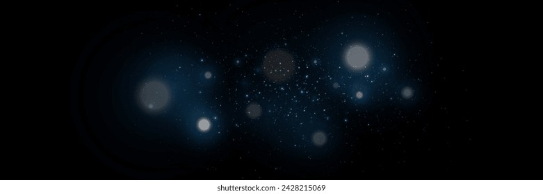 The shine of sparkling dust particles. A glare of light and stars.