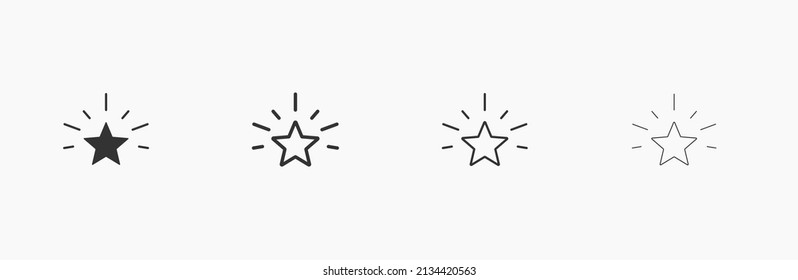 Shine star icon vector illustration