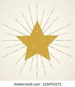 shine star isolated vector