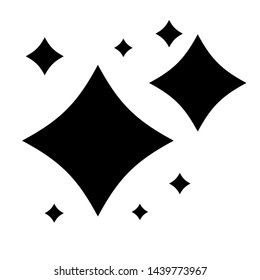 Shine Star particle icon vector in trendy flat style. Flat vector cartoon illustration