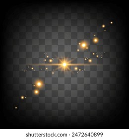 Shine stars with glitters and sparkles. Effect twinkle, design glare, , graphic light, vector illustration. Eps 10