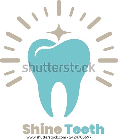 Shine Teeth Modern Vector Logo
