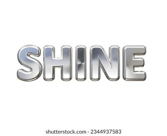 Shine text effect vector transparent element