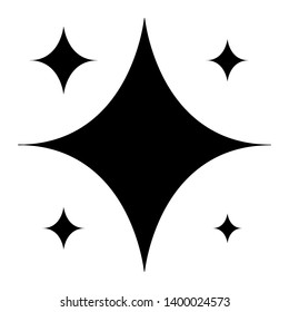 Shine vector  icon, Clean star illustration sign or symbol.