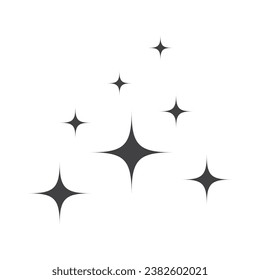 Shine vector icon, clean star illustration sign isolated vector illustration on white background.