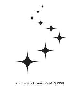 Shine vector icon, clean star illustration sign isolated vector illustration on white background.