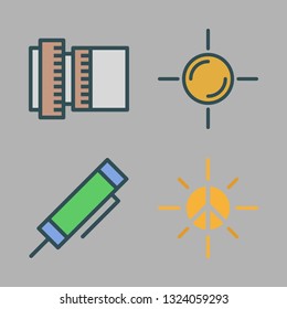 shine vector icon set