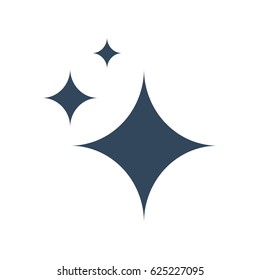 Shine vector icon. Stars sign isolated on white background