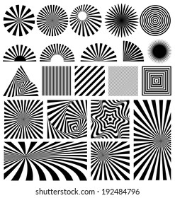 Shine Vector Set On White Background Stock Vector (Royalty Free ...