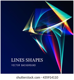 Shine wallpaper trail vibrant sparkle vivid flow power glowing concept line flash vector magic bright rays light graphic digital glow blurred smooth shape abstract wave dark flowing modern energy 