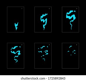 Shine water effect. Water explosion animation effect. Animation sprite sheet for games, cartoon or animation. vector style animation effect 1416.