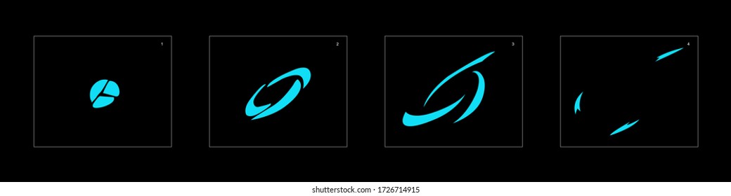 Shine water effect. Water explosion animation effect. Animation sprite sheet for games, cartoon or animation. vector style animation effect 1422.
