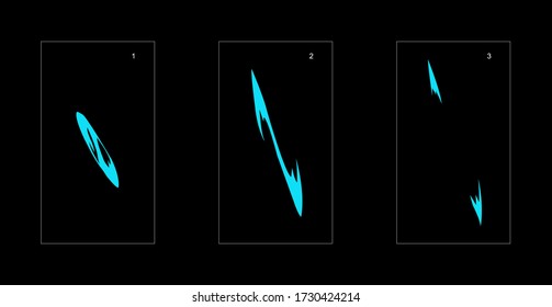 Shine water effect. Water explosion animation effect. Animation sprite sheet for games, cartoon or animation. vector style animation effect 1536.
