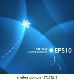 Shine winter abstract background, EPS10 vector