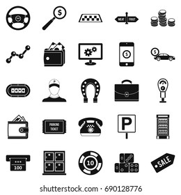 Shiner icons set. Simple set of 25 shiner vector icons for web isolated on white background
