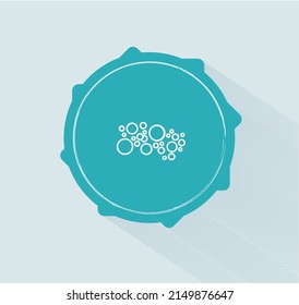 diseño vectorial de icono de tratamiento de herpes zóster