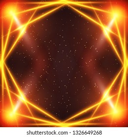 Shining abstract background with spotlights. Vector illustration