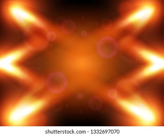 Shining abstract background with spotlights. Vector illustration