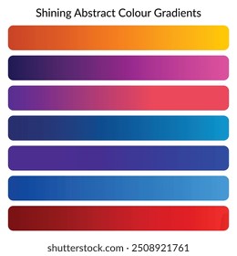 Gradientes de cor abstratos brilhantes no plano de fundo branco