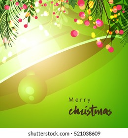 Shining , Abstract and creative illustration of Christmas greeting card / gift card .