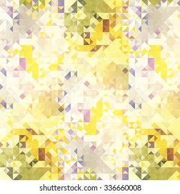 Shining abstract design of geometric shapes - vector seamless pattern