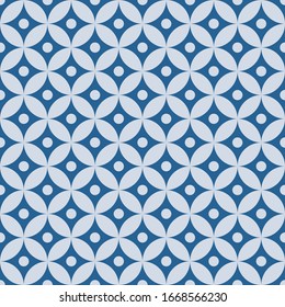 Shining abstract monochromatic design seamless patterns. A seamless vector background. blue ornament. Graphic modern pattern. Simple graphic design.