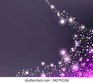 Shining background. Bright background. Bokeh effect