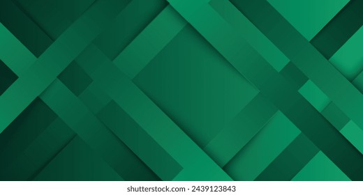 fondo de pancarta brillante y elementos de capa vector para presentación. geométrico abstracto. degradado verde. Memphis. elegante. estilo moderno.