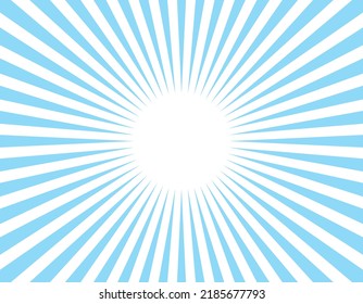 Shining blue concentrated line illustration