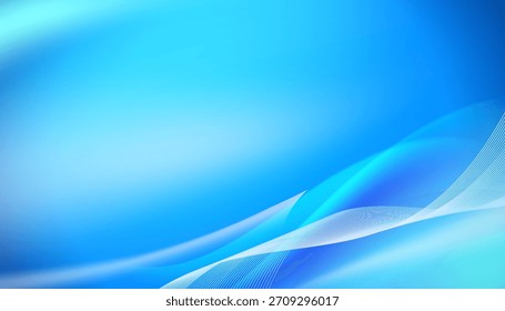Shining blue flow. Vector illustration, contains transparencies, gradients and effects